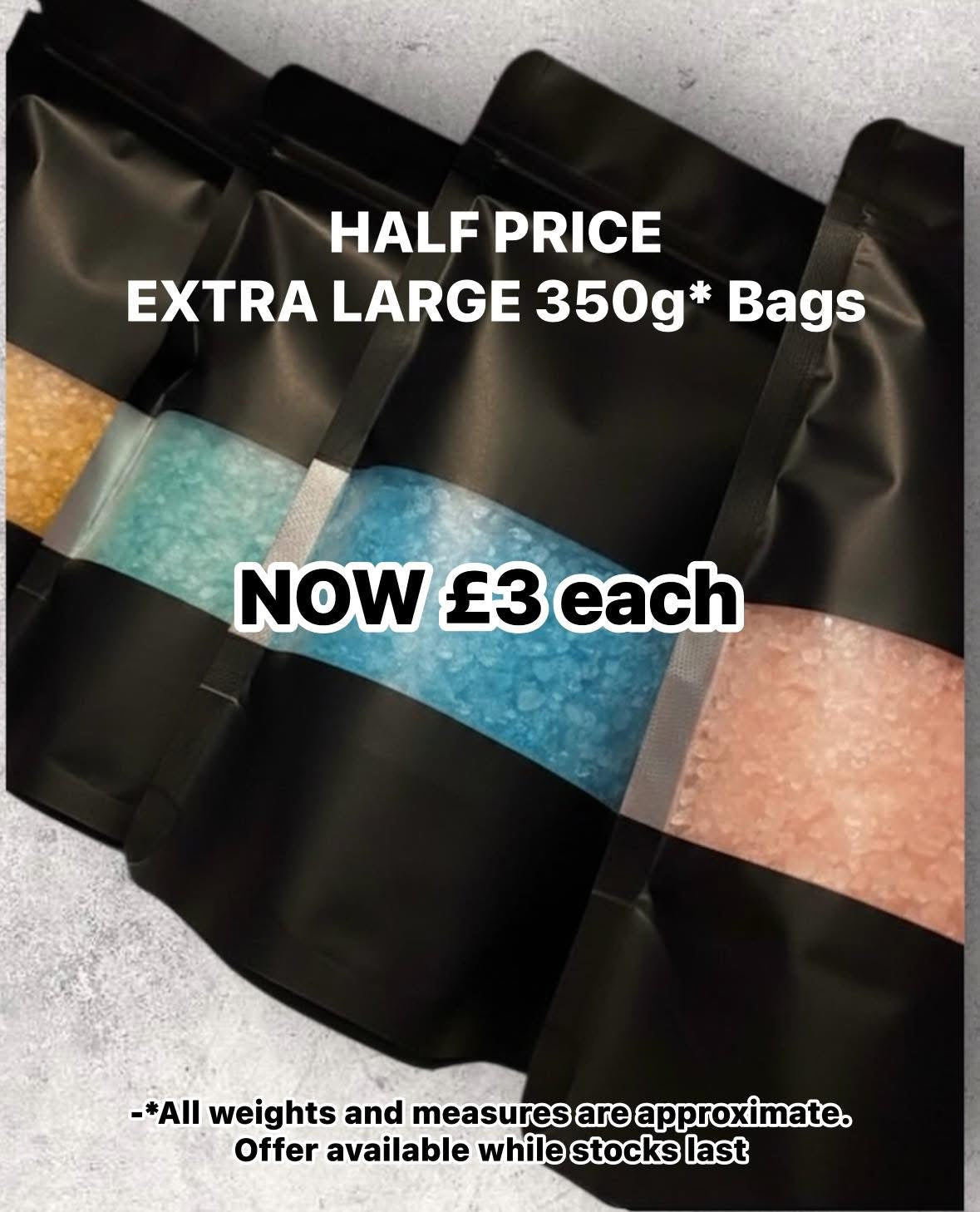 Half Price 350g* Sizzler Bags