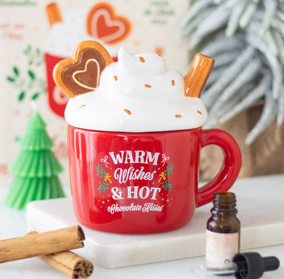 HOT CHOCOLATE MUG SHAPED OIL BURNER